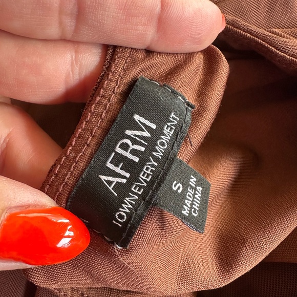 AFRM Brown Sleeveless Dress COWBOY CHIC STYLE - Picture 5 of 6